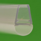 Preview: Universal Wasserabweisprofil Typ BORA, vorgebogen, 1000 mm lang, für 6 + 8 mm Glasstärke