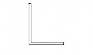 Universal Winkel-Plexiglas-Profil 2000 mm lang, 15x15x3 mm