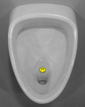 Urinal / Pissoir Sticker - Smiley