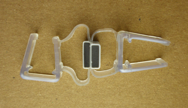 Universal Magnetdichtprofil Typ D, 2 x 2000 mm lang, für 6 + 8 mm Glasstärke