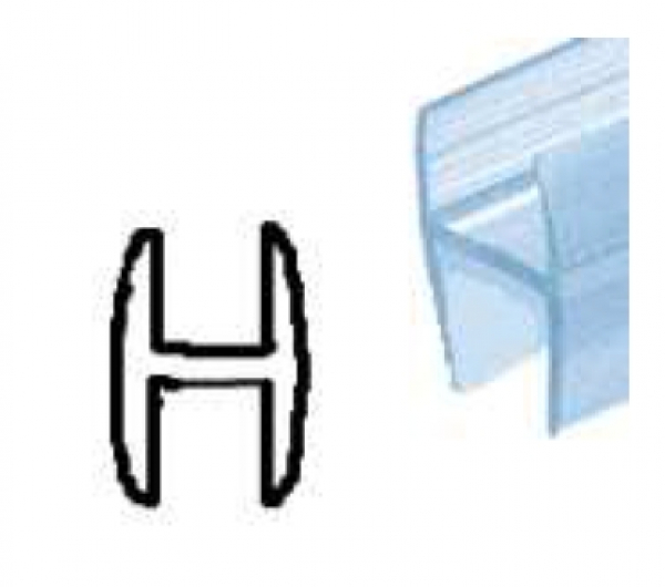 Universal Dichtprofil H-Form 2000 mm lang, für 10 mm Glasstärke (12,48 EUR / Meter) Universal Dichtprofil H-Form 2000 mm lang, für 10 mm Glasstärke (12,48 EUR / Meter)