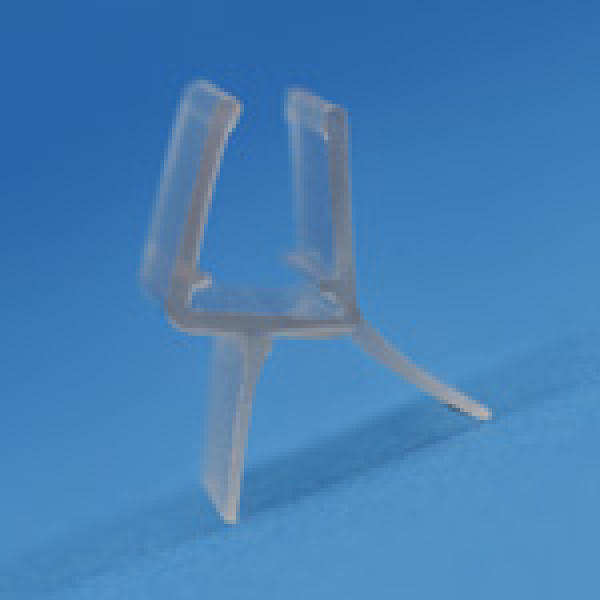 Universal Wasserabweisprofil Typ TATI, vorgebogen, 1000 mm lang, für 6 + 8 mm Glasstärke