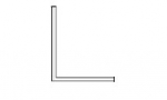 Universal Winkel-Plexiglas-Profil 2000 mm lang, 10x10x2 mm